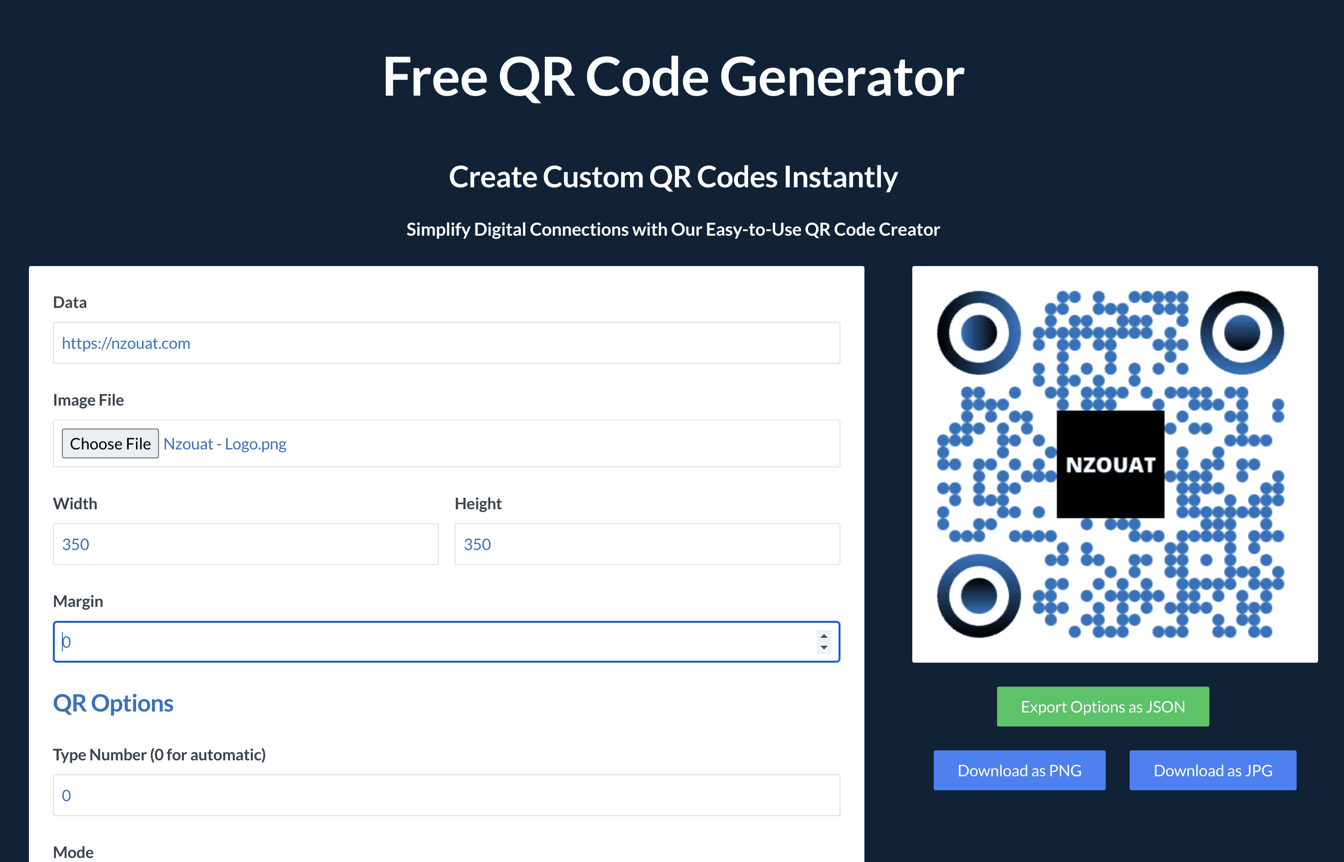 FREE QR Code Generator Tools | Nzouat